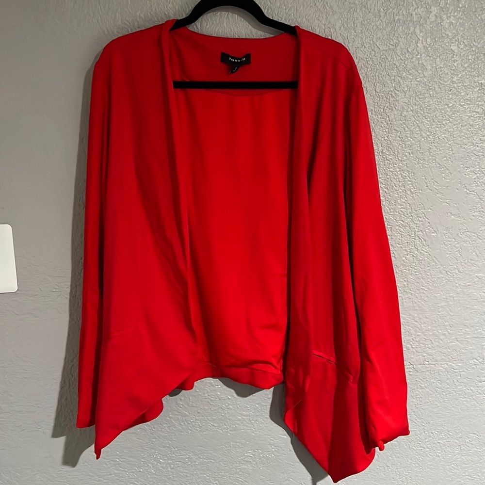 Torrid Red Dressy Blazer